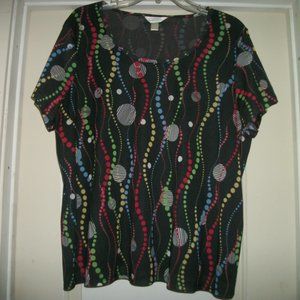 UNDERSEA MERMAIDCORE BEAUTIFUL BUBBLES BLOUSE X LG